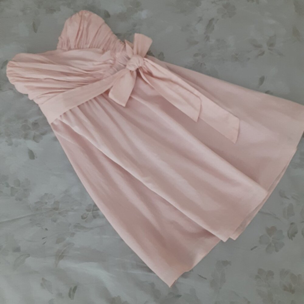Pale Pink Express Strapless Cocktail Dress